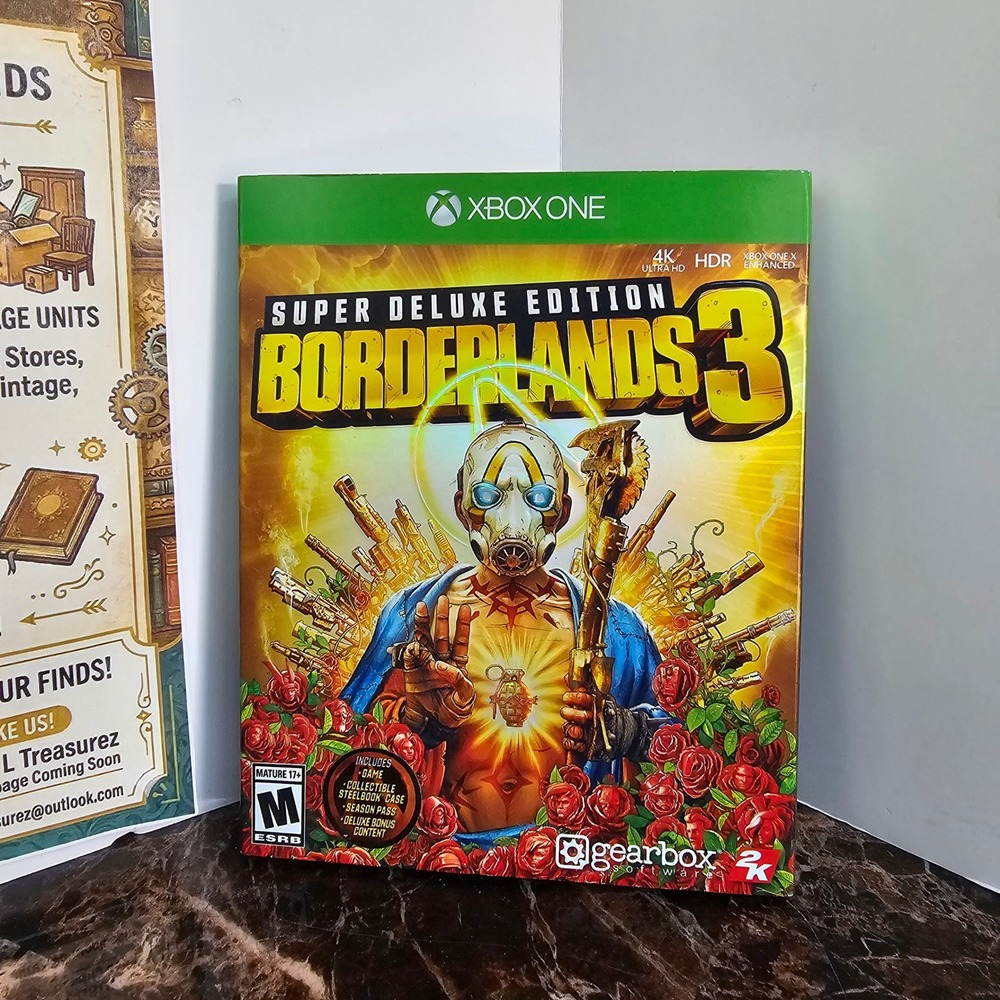 Borderlands 3 Super Deluxe Edition Xbox One SteelBook Case Gearbox 2K Games